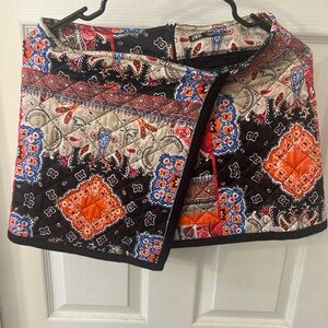 Zara quilt print skirt